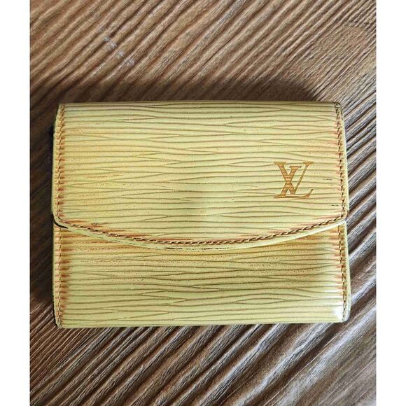 Louis Vuitton Handbags - Louis Vuitton Yellow Epi Leather Rosalie Coin Pouch/ Card Holder